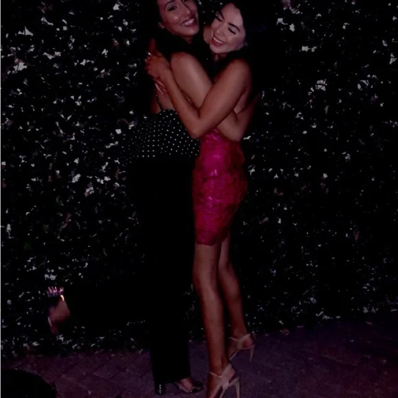 Guess Red Lace Cami bodycon dress - Picture 3 of 7